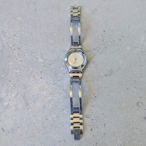 Vintage Swatch Irony Stainless Steel Women's Watch 6.5" Wrist